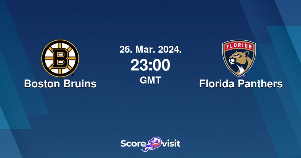 the match between Boston Bruins  vs  florida panthers has being cancelled due to health issue of…