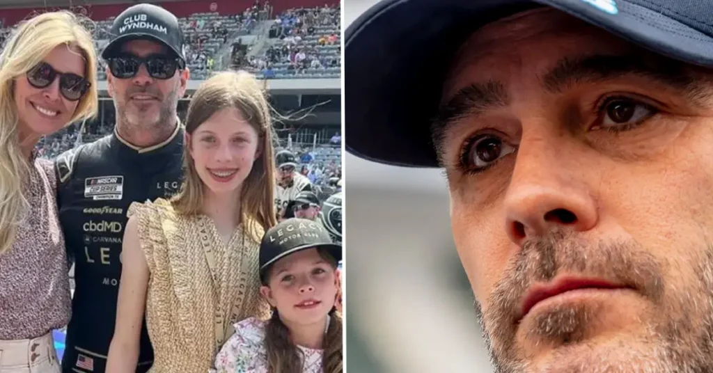 After a DNA test, Jimmie Johnson just confirmed that Genevieve is not his biological daughter but the child of…