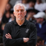 Head coach Gregg Popovich announces that the Spurs will